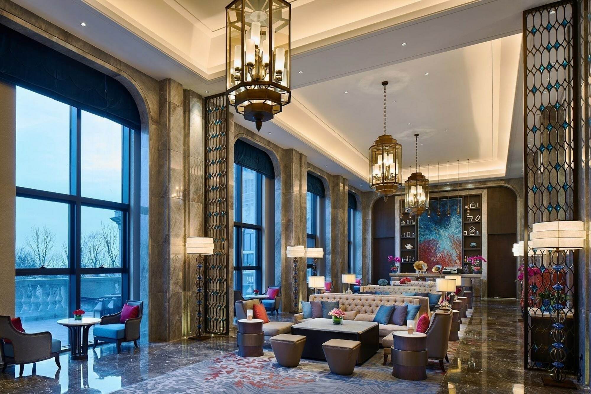 Отель Wanda Realm Qingdao Movie Metropolis Экстерьер фото