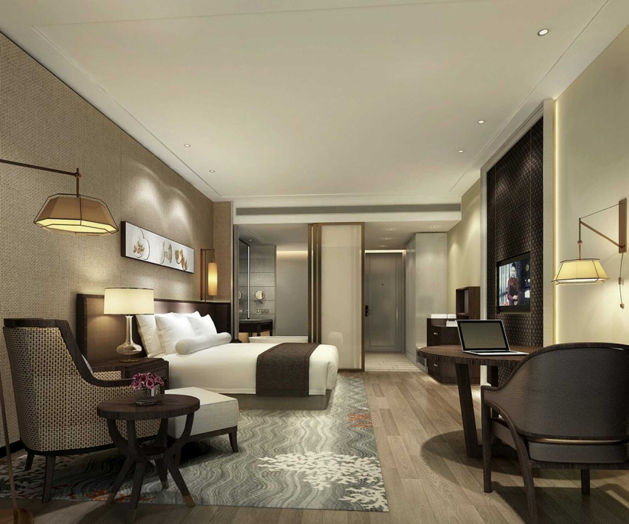 Отель Wanda Realm Qingdao Movie Metropolis Экстерьер фото